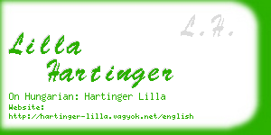 lilla hartinger business card